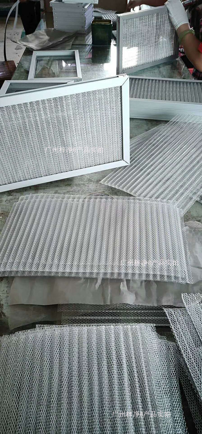 金屬網過濾器框架：鍍鋅鋼板、鋁合金或不銹鋼