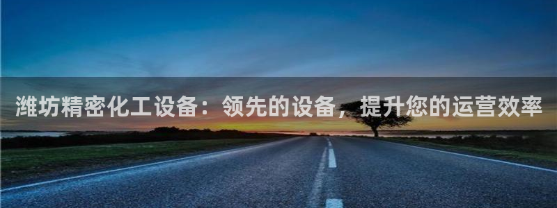 天辰平臺(tái)李 37oo735：濰坊精密化工設(shè)備：領(lǐng)先的設(shè)備，提
